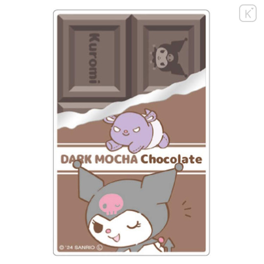 Japan Sanrio Vinyl Sticker - Kuromi : Dark Chocolate Foil - 1