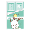 Japan Sanrio Vinyl Sticker - Pochacco : Mint Chocolate Foil - 1