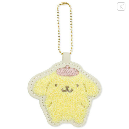 Japan Sanrio Sagara Embroidery Keychain - Pompompurin : Smile - 1