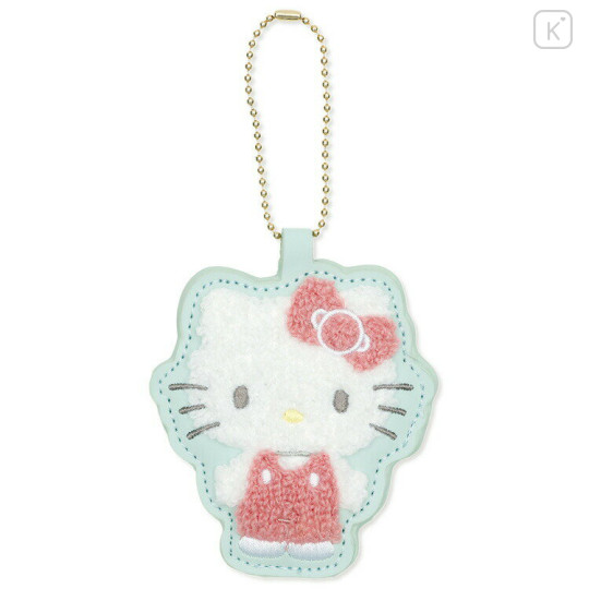 Japan Sanrio Sagara Embroidery Keychain - Hello Kitty : Smile - 1