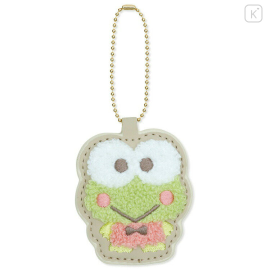 Japan Sanrio Sagara Embroidery Keychain - Keroppi : Smile - 1