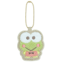 Japan Sanrio Sagara Embroidery Keychain - Keroppi : Smile