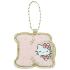 Japan Sanrio Sagara Embroidery Keychain - Hello Kitty : English Alphabet K