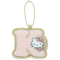 Japan Sanrio Sagara Embroidery Keychain - Hello Kitty : English Alphabet K - 1