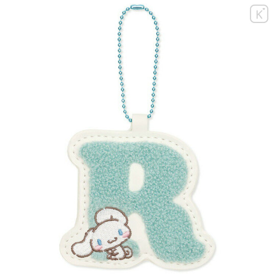 Japan Sanrio Sagara Embroidery Keychain - Cinnamoroll : English Alphabet R - 1