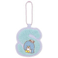 Japan Sanrio Sagara Embroidery Keychain - Tuxedosam : English Alphabet S - 1