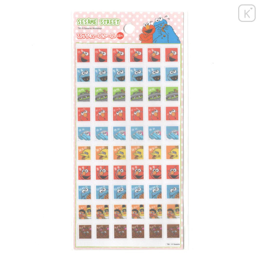 Japan Sesame Street Clear Diary Sticker - Character - 1