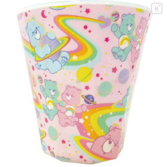 Japan Care Bears Melamine Tumbler - Pink Rainbow Sky - 1