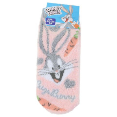 Japan Looney Tunes Fluffy Socks - Bunny : Pink