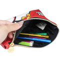 Japan Looney Tunes Boat-Shaped Pen Pouch Pencil Case - Tweety & Sylvester / Good Friends Red - 2