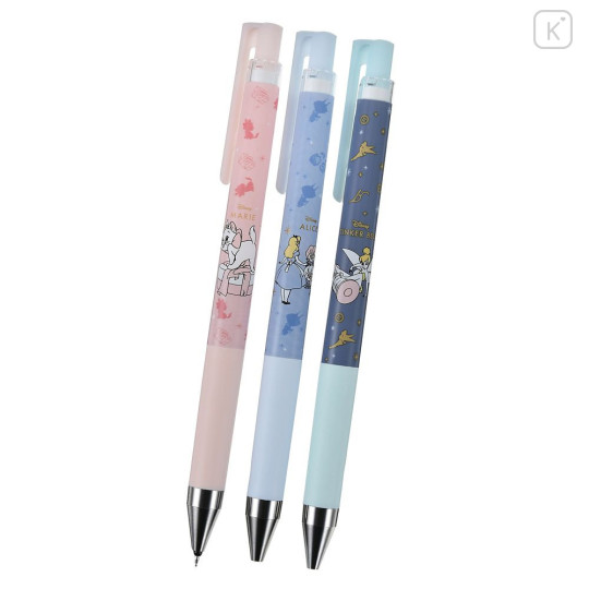 Japan Disney Store Juice Up Gel Pen 3pcs Set - Alice & Marie & Tinker Bell : Twinkle - 2