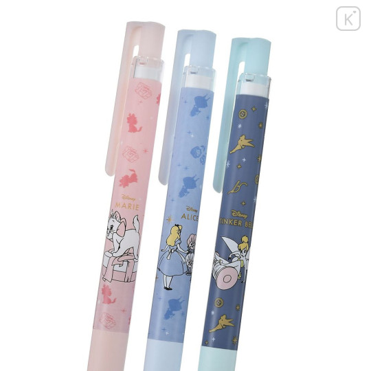 Japan Disney Store Juice Up Gel Pen 3pcs Set - Alice & Marie & Tinker Bell : Twinkle - 3