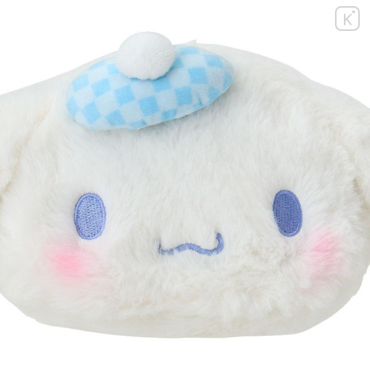 Japan Sanrio Original Face-shaped Pouch - Cinnamoroll : Japanese Pastel - 4