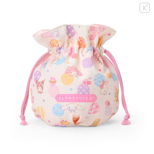 Japan Sanrio Original Drawstring Purse - Japanese Pastel - 1