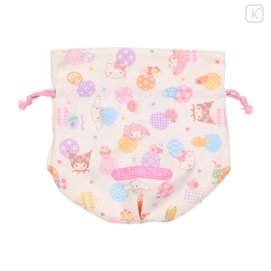 Japan Sanrio Original Drawstring Purse - Japanese Pastel - 2