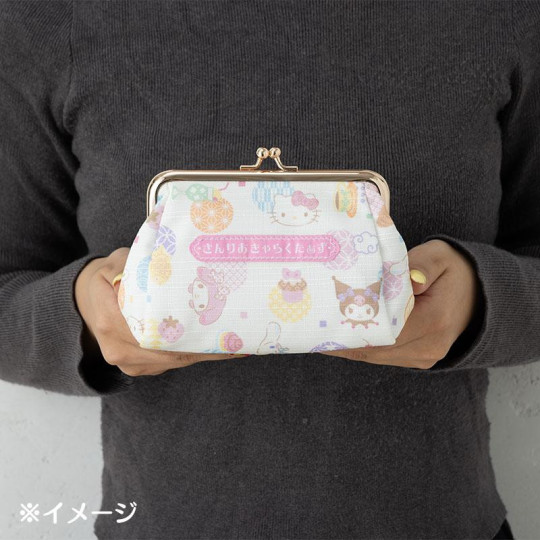 Japan Sanrio Original Gamaguchi Pouch - Japanese Pastel - 5