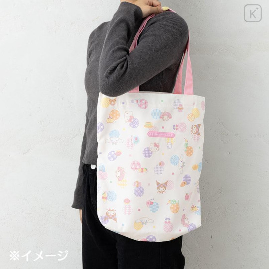 Japan Sanrio Original Tote Bag - Japanese Pastel - 5