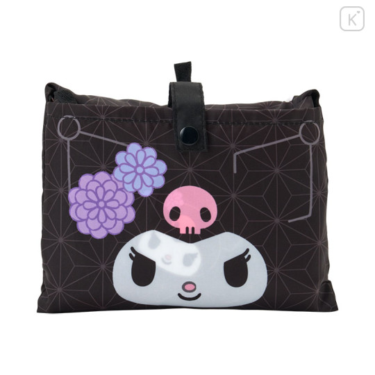 Japan Sanrio Original Eco Bag - Kuromi : Japanese Pattern - 2