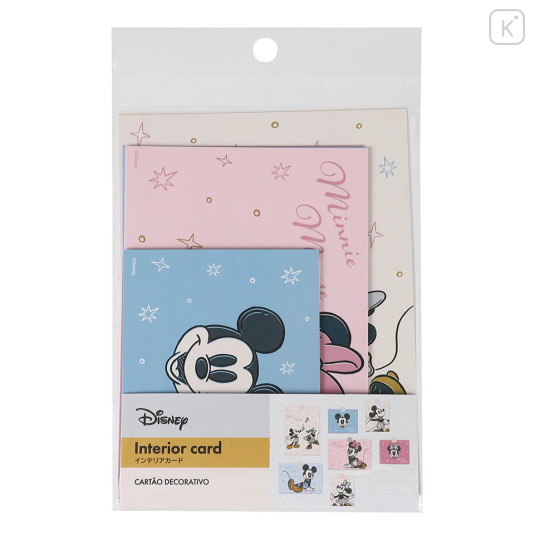 Japan Disney Interior card Postcard - Mickey Mouse & Minnie Mouse - 1