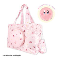 Japan Kirby Travel Folding Boston Bag - Kirby : Bouncing Pink