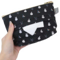 Japan Miffy Jacquard Pouch & Tissue Case - Miffy : Black Pencil Toy Brick - 2