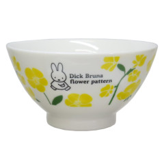 Japan Miffy Rice Bowl - Miffy : Yellow Flower Pattern