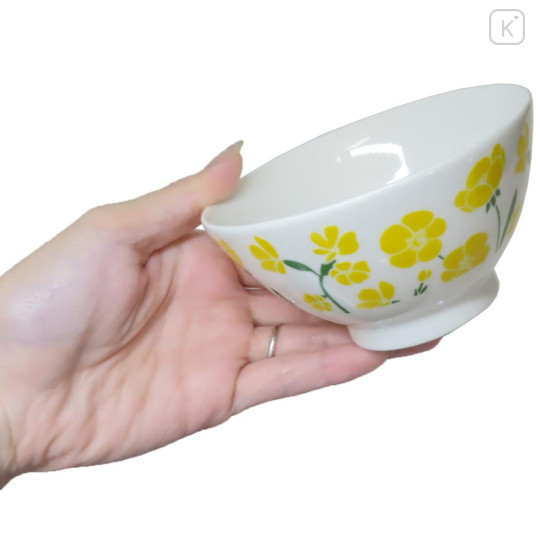 Japan Miffy Rice Bowl - Miffy : Yellow Flower Pattern - 2