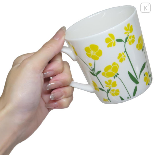 Japan Miffy Porcelain Mug - Yellow Flower Pattern - 2