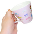 Japan Sanrio Ceramic Mug - Characters Face Pink - 2