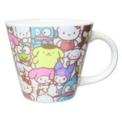 Japan Sanrio Ceramic Mug - Characters Everyone's Together