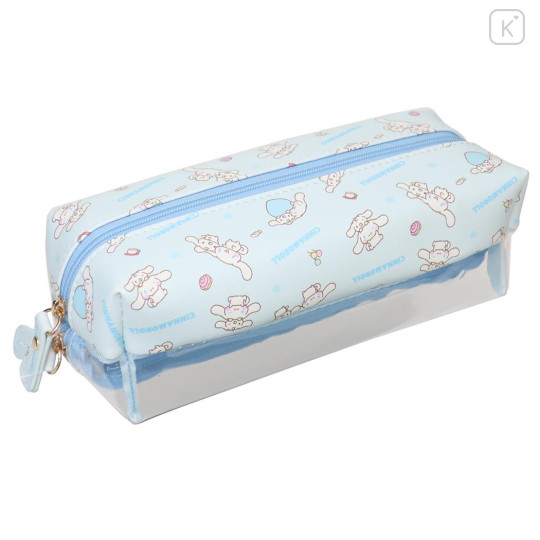 Japan Sanrio Pen Pouch Pencil Case - Cinnamoroll : Half Clear - 2