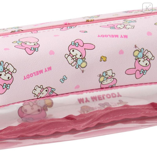 Japan Sanrio Pen Pouch Pencil Case - My Melody : Half Clear - 5