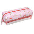 Japan Sanrio Pen Pouch Pencil Case - Hello Kitty : Half Clear - 2