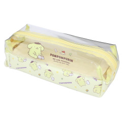 Japan Sanrio Pen Pouch Pencil Case - Pompompurin : Half Clear