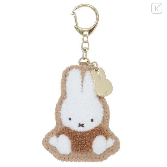 Japan Miffy Sagara Embroidery Keychain - Miffy : Light Brown - 1