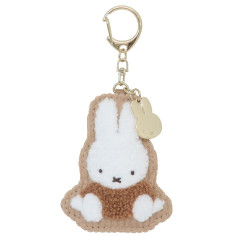 Japan Miffy Sagara Embroidery Keychain - Miffy : Light Brown