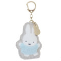 Japan Miffy Sagara Embroidery Keychain - Miffy : Light Grey - 1