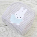 Japan Miffy Round Mini Pouch - Miffy : Light Grey - 4