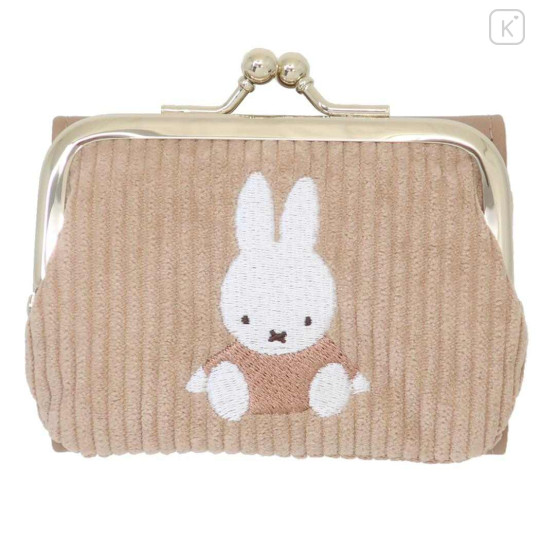 Japan Miffy Tri-Fold Wallet & Coin Case - Miffy : Light Brown - 1