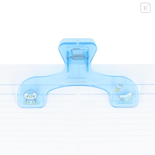 Japan Pokemon Ukanmuri Book Clip - Piplup : Pokepeace Blue - 3
