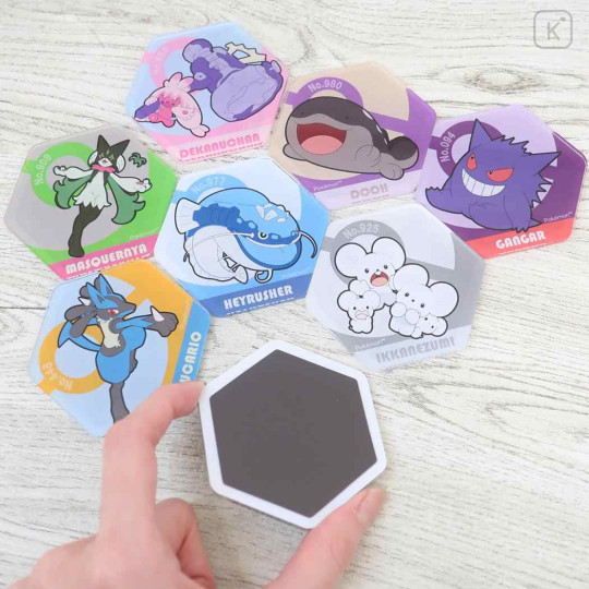 Japan Pokemon Magnet - Snorlax : Honeycomb - 2