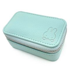 Japan Miffy Jewelry Box (S) With Mirror - Miffy : Green Blue Silver