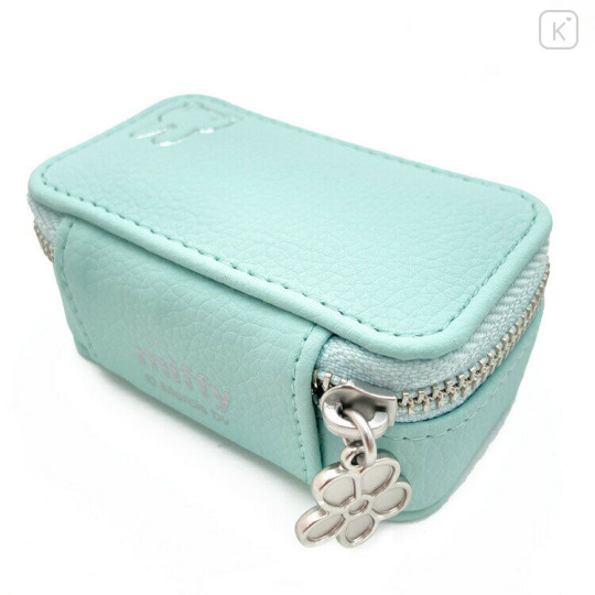 Japan Miffy Jewelry Box (S) With Mirror - Miffy : Green Blue Silver - 2