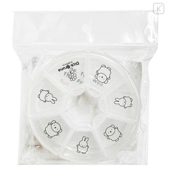 Japan Miffy Small Case - Boris & Miffy : Translucent White - 1