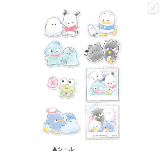 Japan Sanrio × Obakenu Sticker Pack - Cheerful Hapidanbui Boys - 2