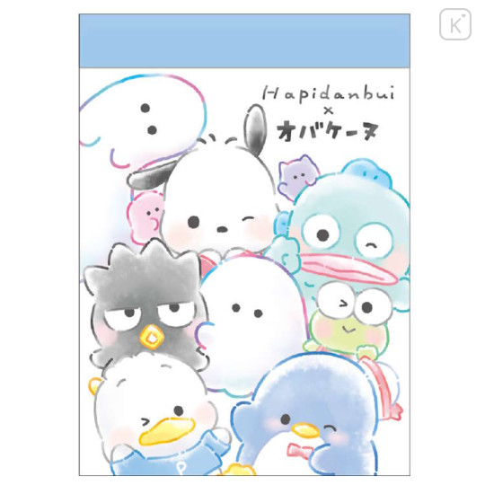 Japan Sanrio × Obakenu Mini Notepad - Hapidanbui Boys - 1