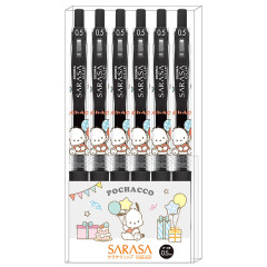 Japan Sanrio Sarasa Clip Gel Pen Set - Pochacco : Party Time