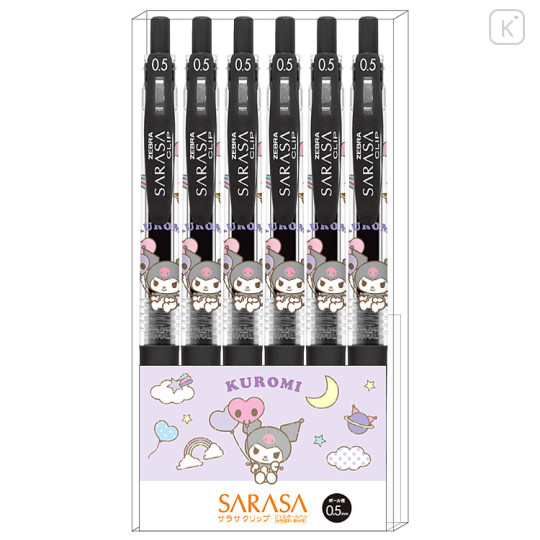 Japan Sanrio Sarasa Clip Gel Pen Set - Kuromi : Party Time - 1