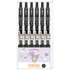 Japan Sanrio Sarasa Clip Gel Pen Set - Kuromi : Party Time