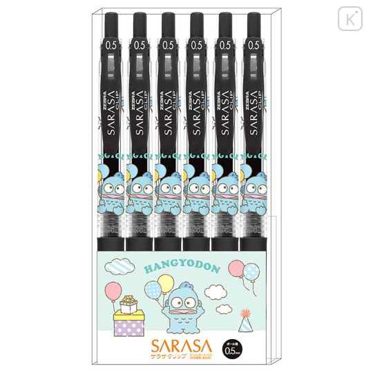 Japan Sanrio Sarasa Clip Gel Pen Set - Hangyodon : Party Time - 1